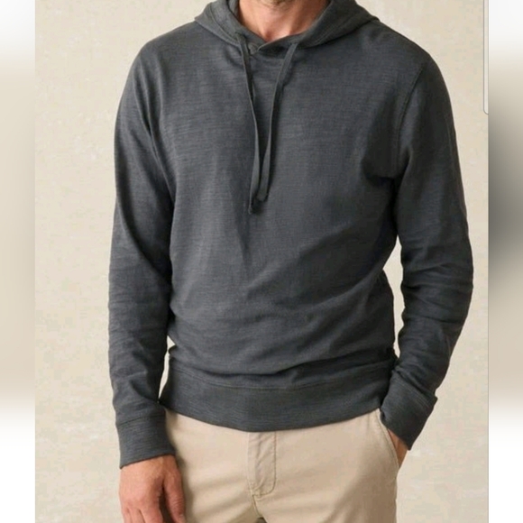 Faherty Other - NWOT, Faherty Sunwashed Organic Cotton Hoodie In Graphite Sz L